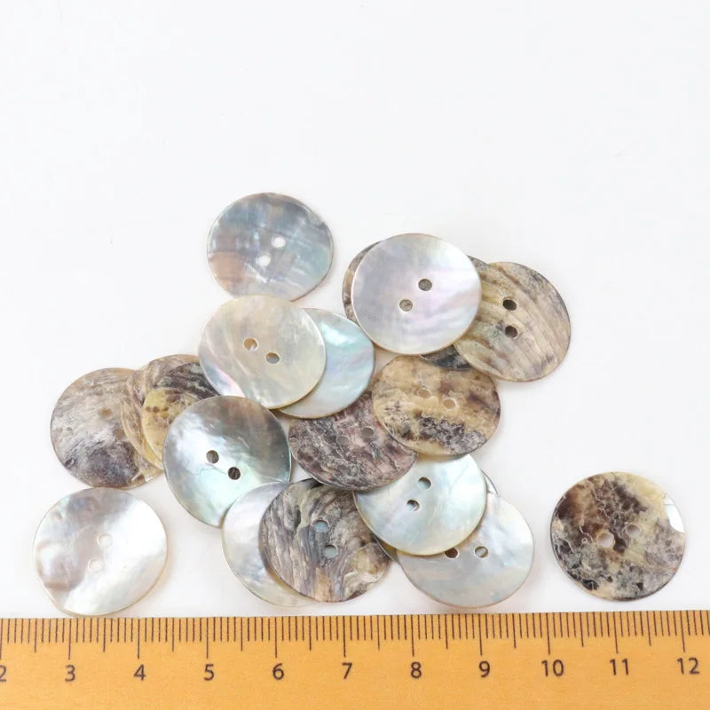 🐚 Lot de 50 Boutons en Nacre Naturelle