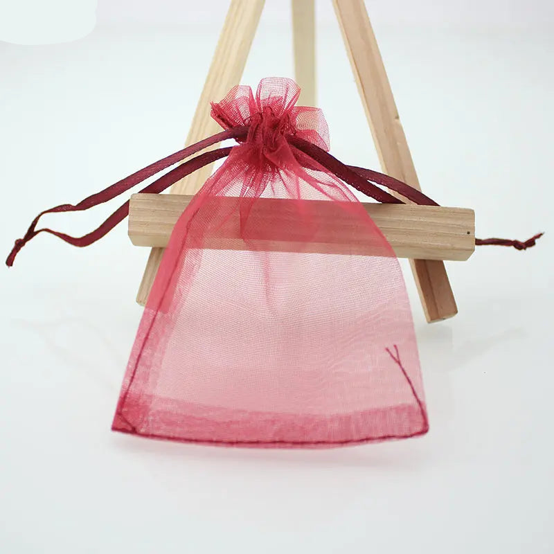 🎁 100pcs Sacs en Organza 9x12cm