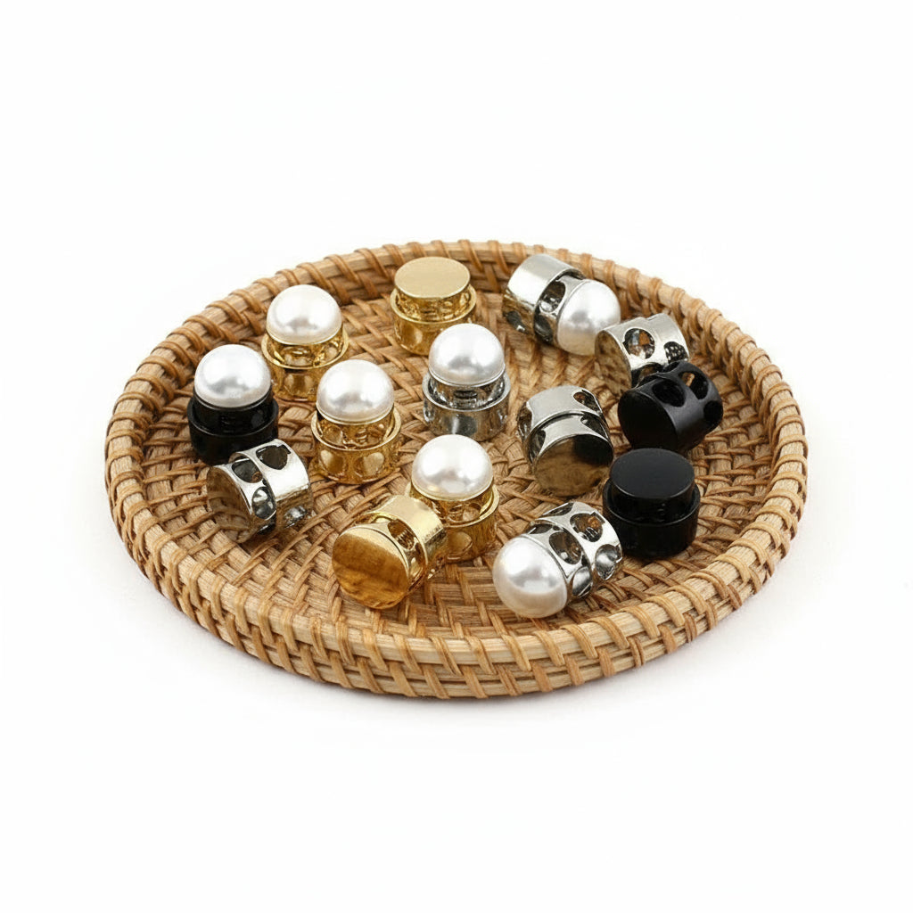 🔩 10pcs Bloque-Cordon Métal à Ressort