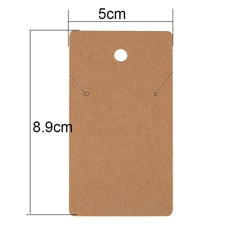 📦 50pcs Cartes Présentoirs Bijoux