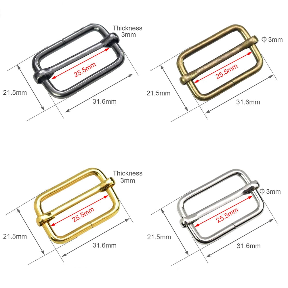 🎯 Lot de 10 Boucles Coulissantes Métal