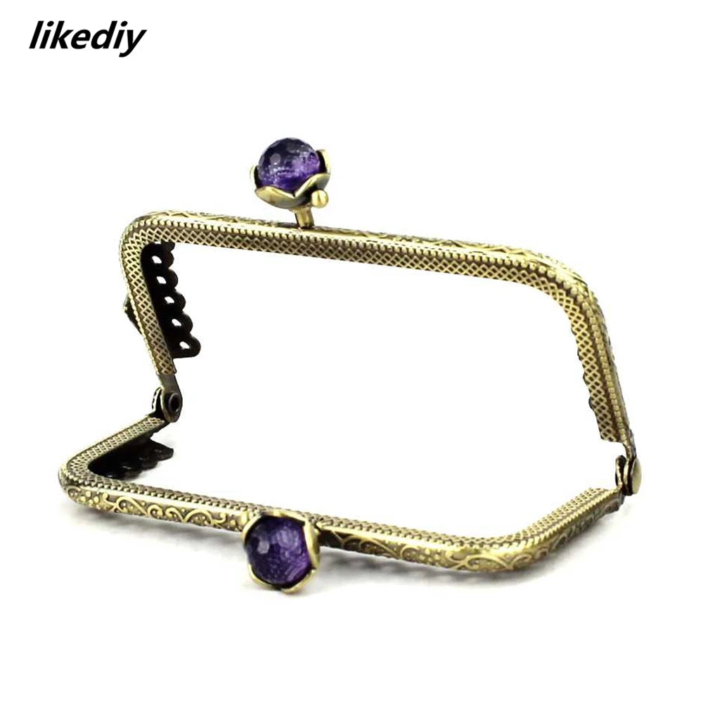 👛 Lot de 10 Fermoirs Carrés 8,5 cm