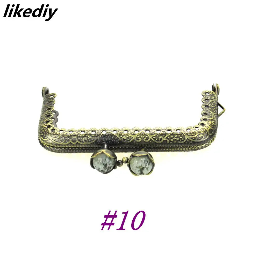 👛 Lot de 10 Fermoirs Carrés 8,5 cm