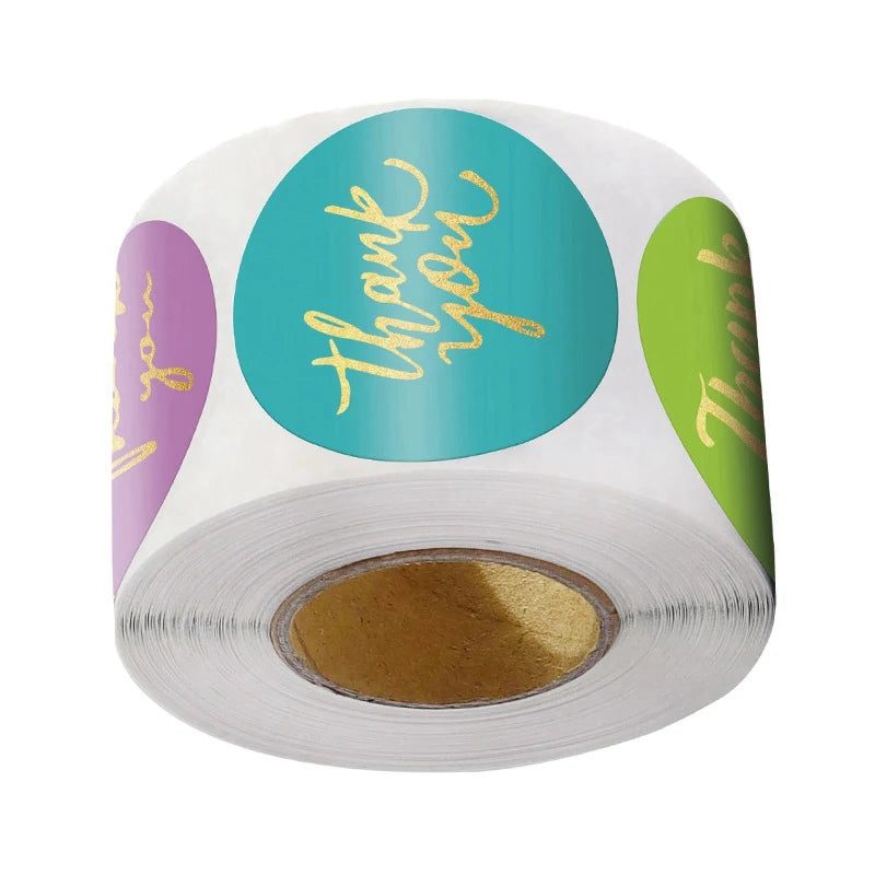 💙 Stickers “Thank You” – 50 à 500 pcs