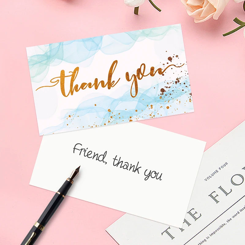 💌 Cartes "Merci pour votre commande" – 50 pièces
