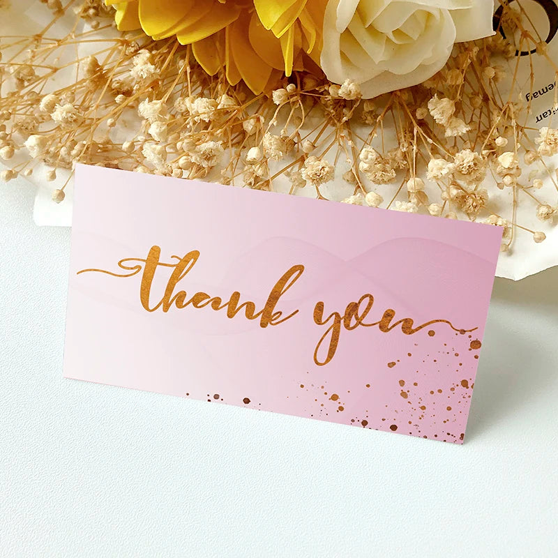 💌 Cartes "Merci pour votre commande" – 50 pièces