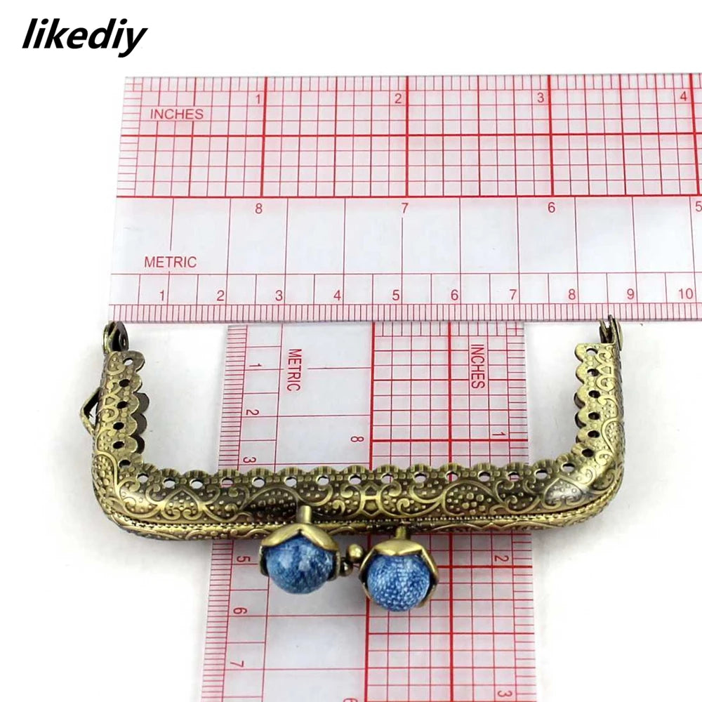 👛 Lot de 10 Fermoirs Carrés 8,5 cm