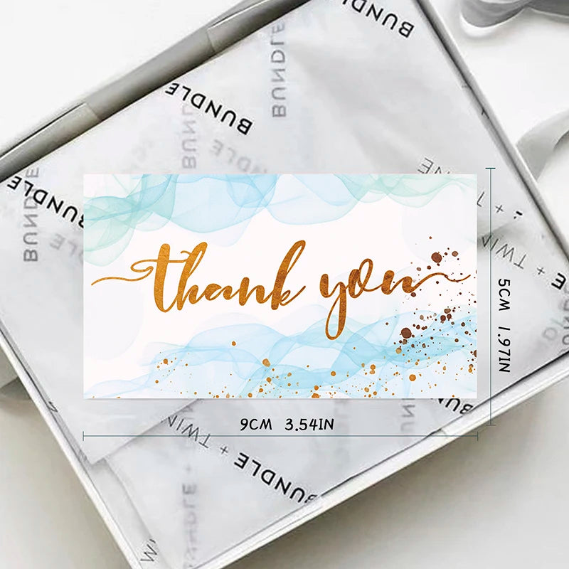 💌 Cartes "Merci pour votre commande" – 50 pièces