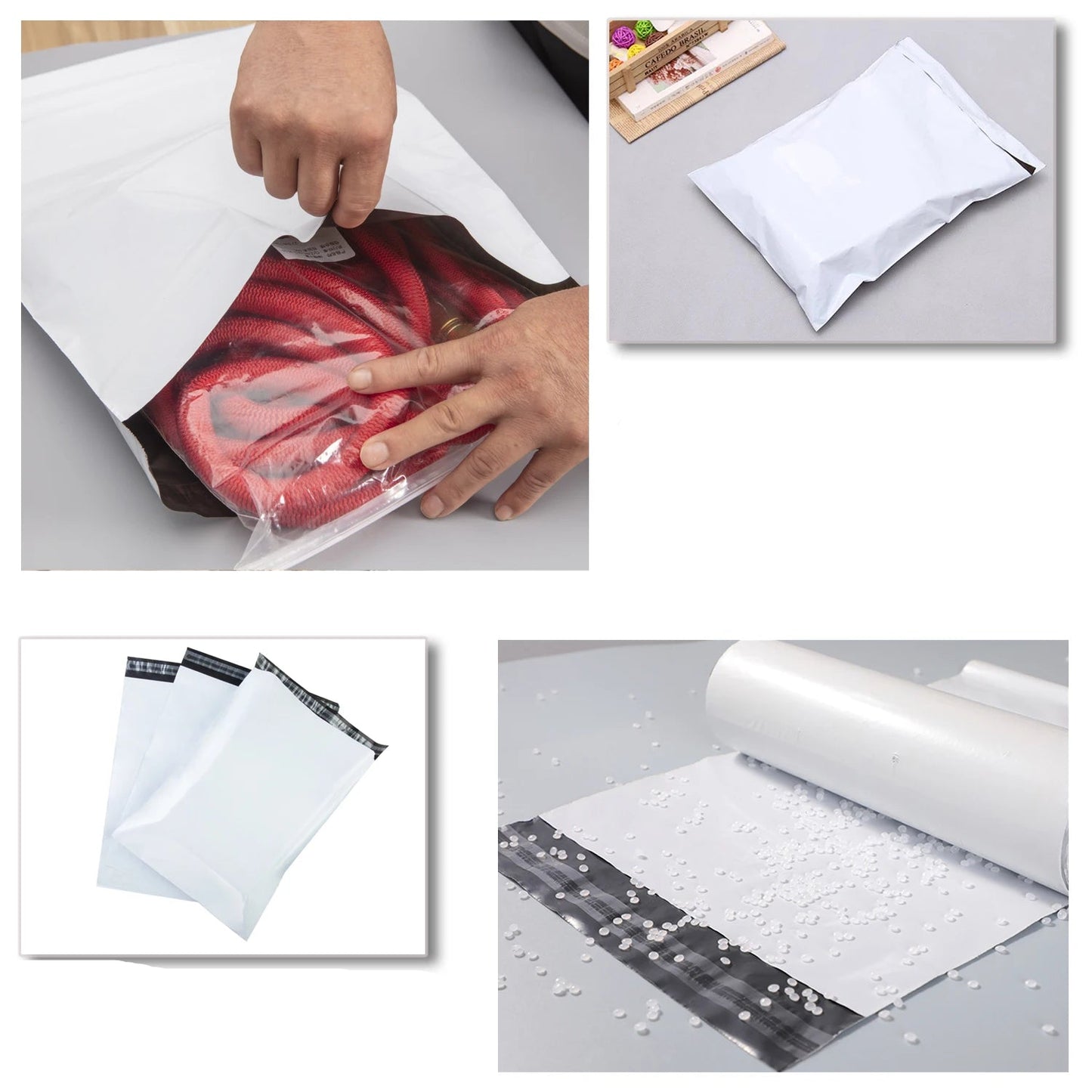 📦 Lot de 10 à 50 Sacs d’Expédition Blancs