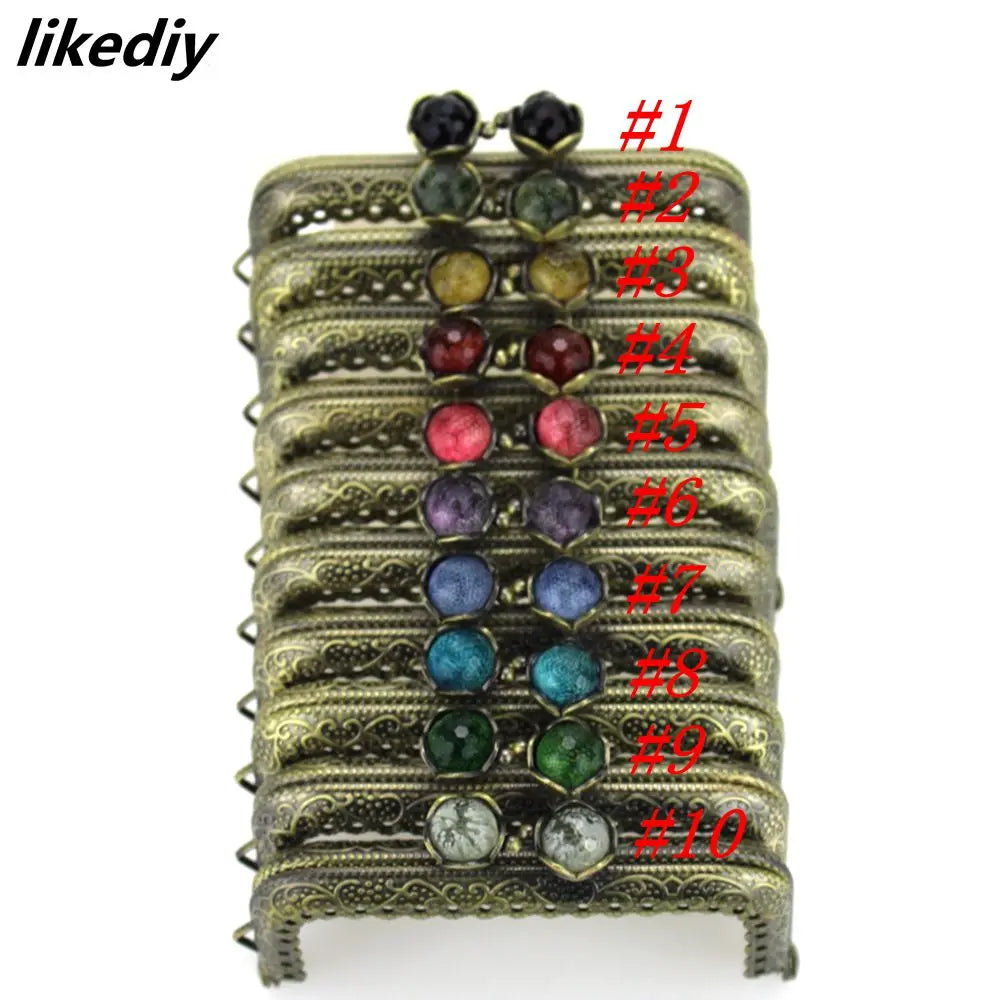 👛 Lot de 10 Fermoirs Carrés 8,5 cm