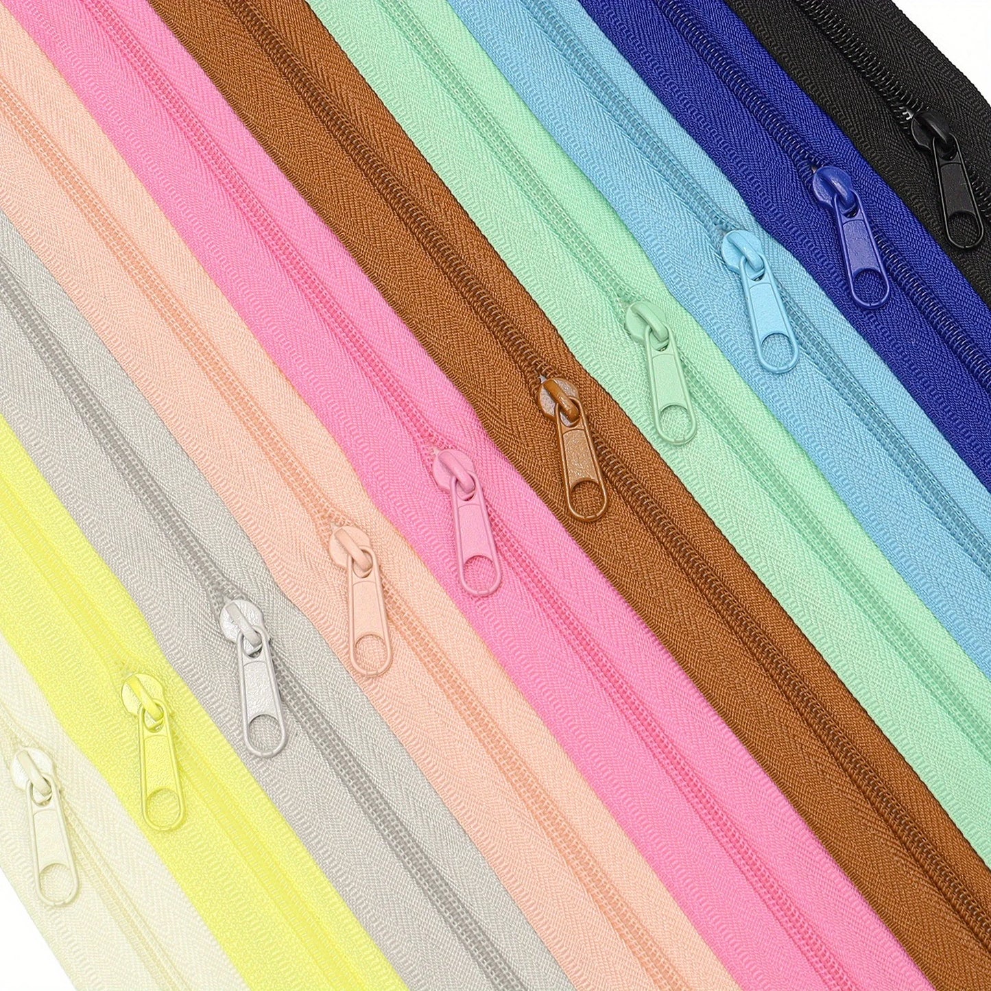 🧵 Set Fermeture Éclair – 4,5 mètres + 10 Curseurs assortis