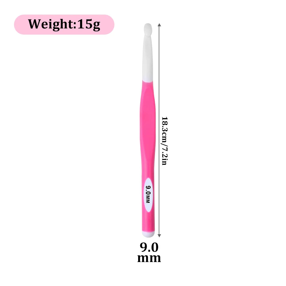 🧶 Crochets Ergonomiques Multicolores – 6 à 20 mm ✨