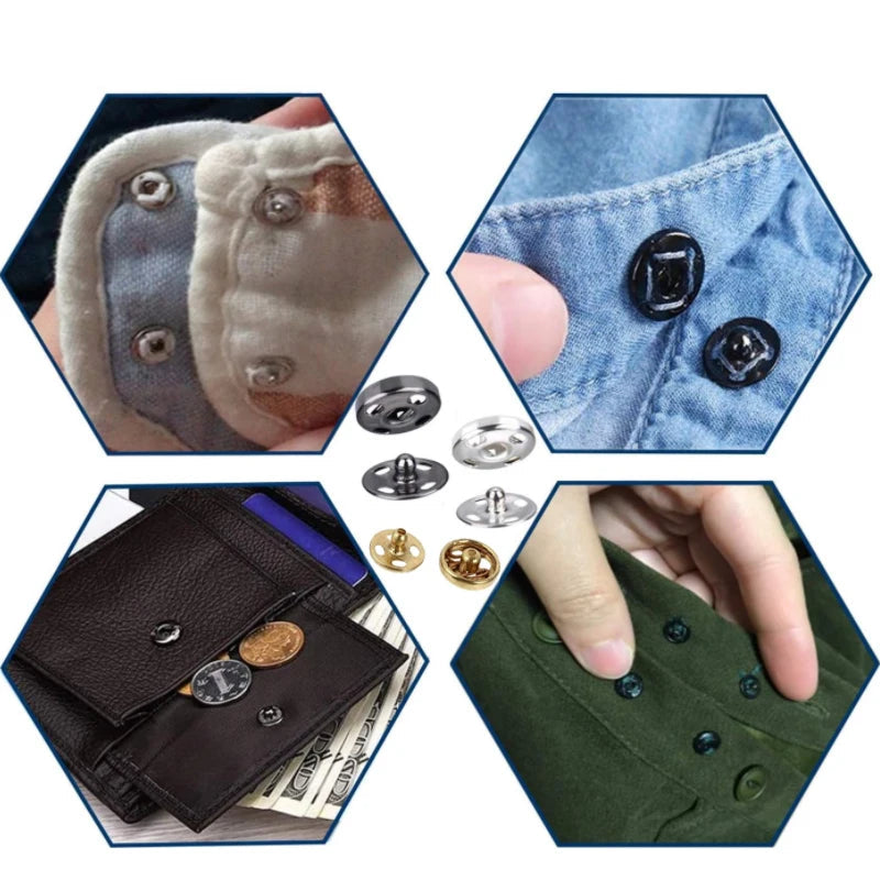 🔘 Boutons Pression Métal