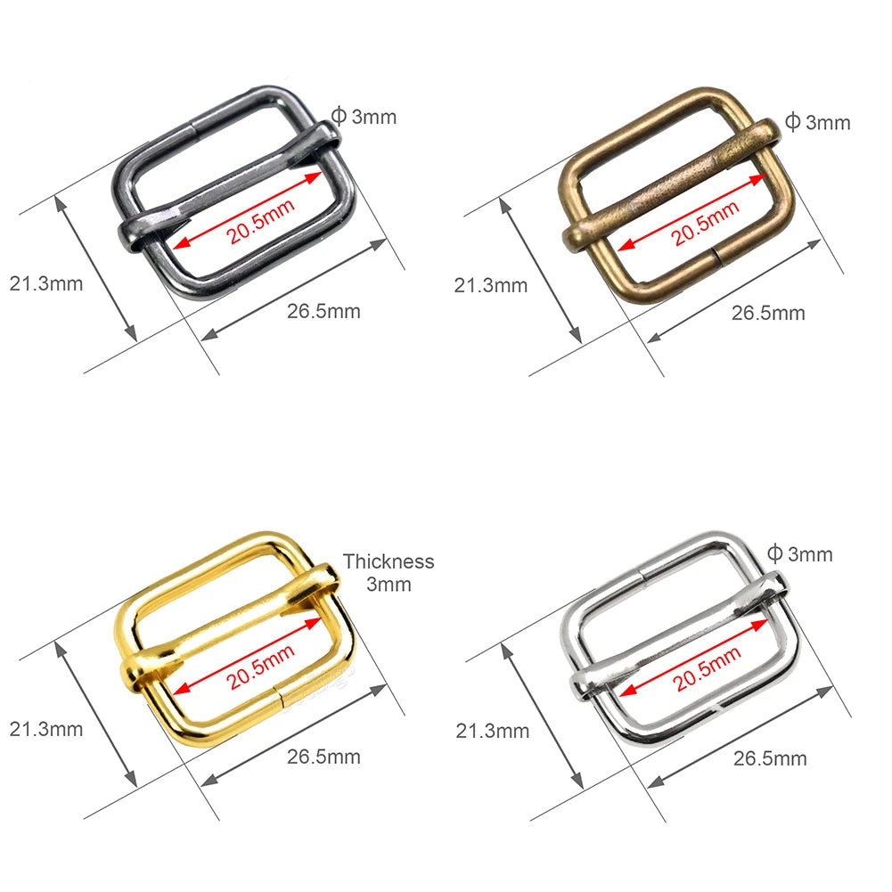 🎯 Lot de 10 Boucles Coulissantes Métal