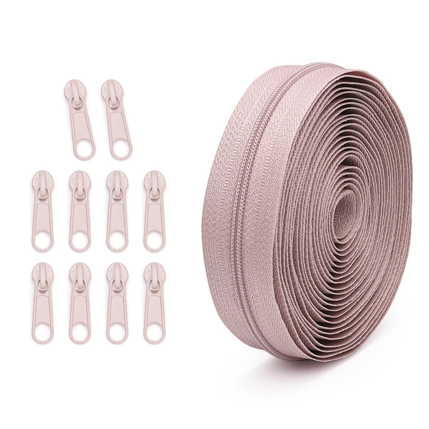 🧵 Set Fermeture Éclair – 4,5 mètres + 10 Curseurs assortis