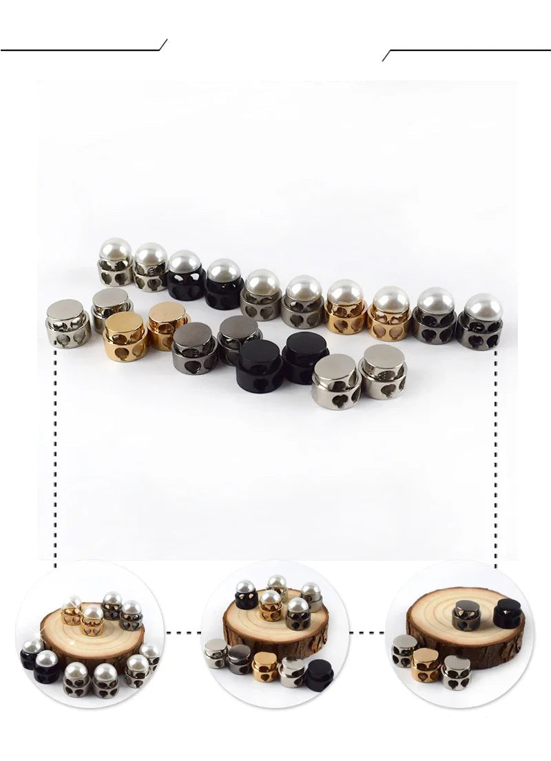 🔩 10pcs Bloque-Cordon Métal à Ressort