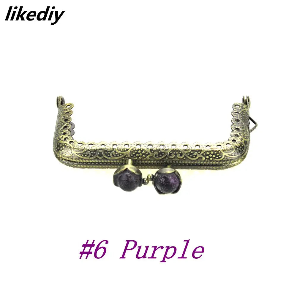 👛 Lot de 10 Fermoirs Carrés 8,5 cm