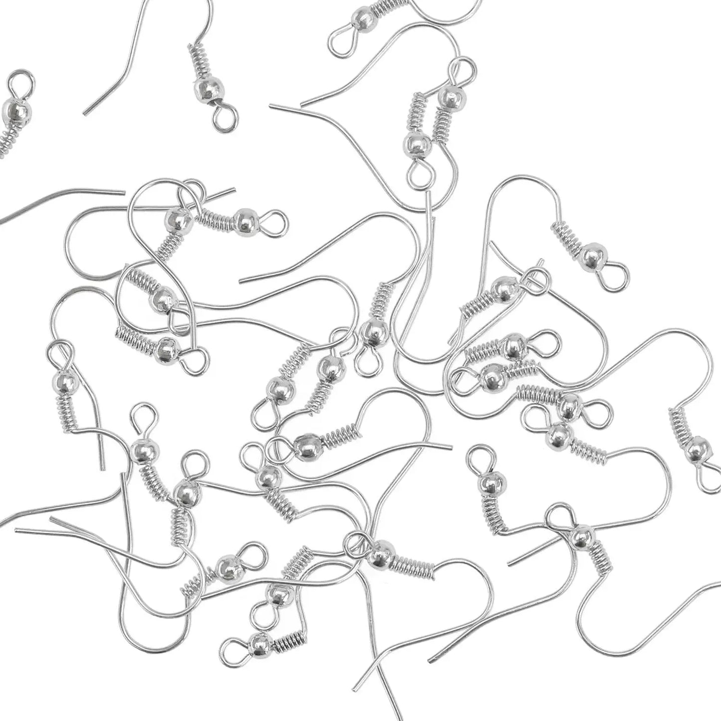 ✨ 100/200 pcs Crochets d’Oreilles Inox Hypoallergéniques