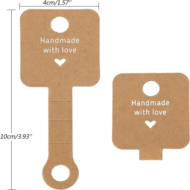 📦 50pcs Cartes Présentoirs Bijoux