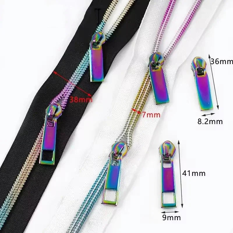 🧵 Fermeture Éclair Nylon + Curseurs inclus