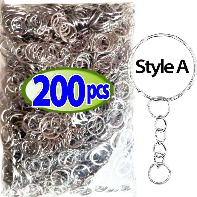 🔗 50 à 500pcs Anneaux Porte-Clés