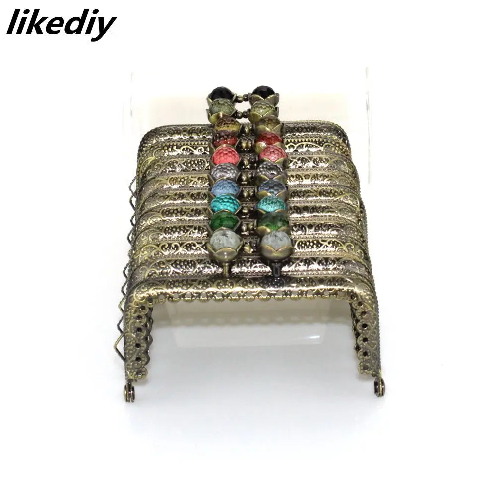 👛 Lot de 10 Fermoirs Carrés 8,5 cm