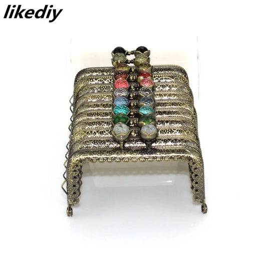 👛 Lot de 10 Fermoirs Carrés 8,5 cm