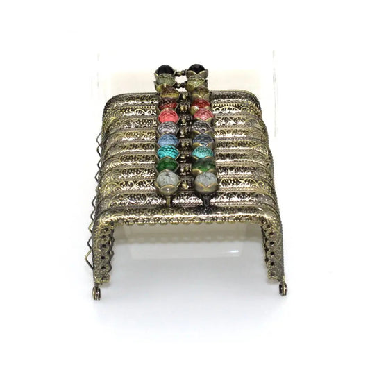 👛 Lot de 10 Fermoirs Carrés 8,5 cm