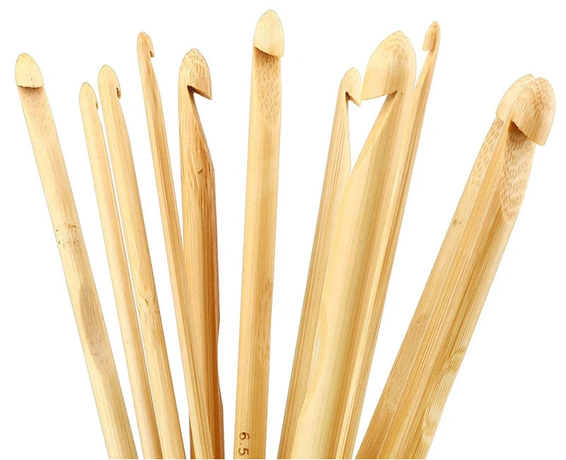 🌿 Set de 12 Crochets Tunisien avec Câble