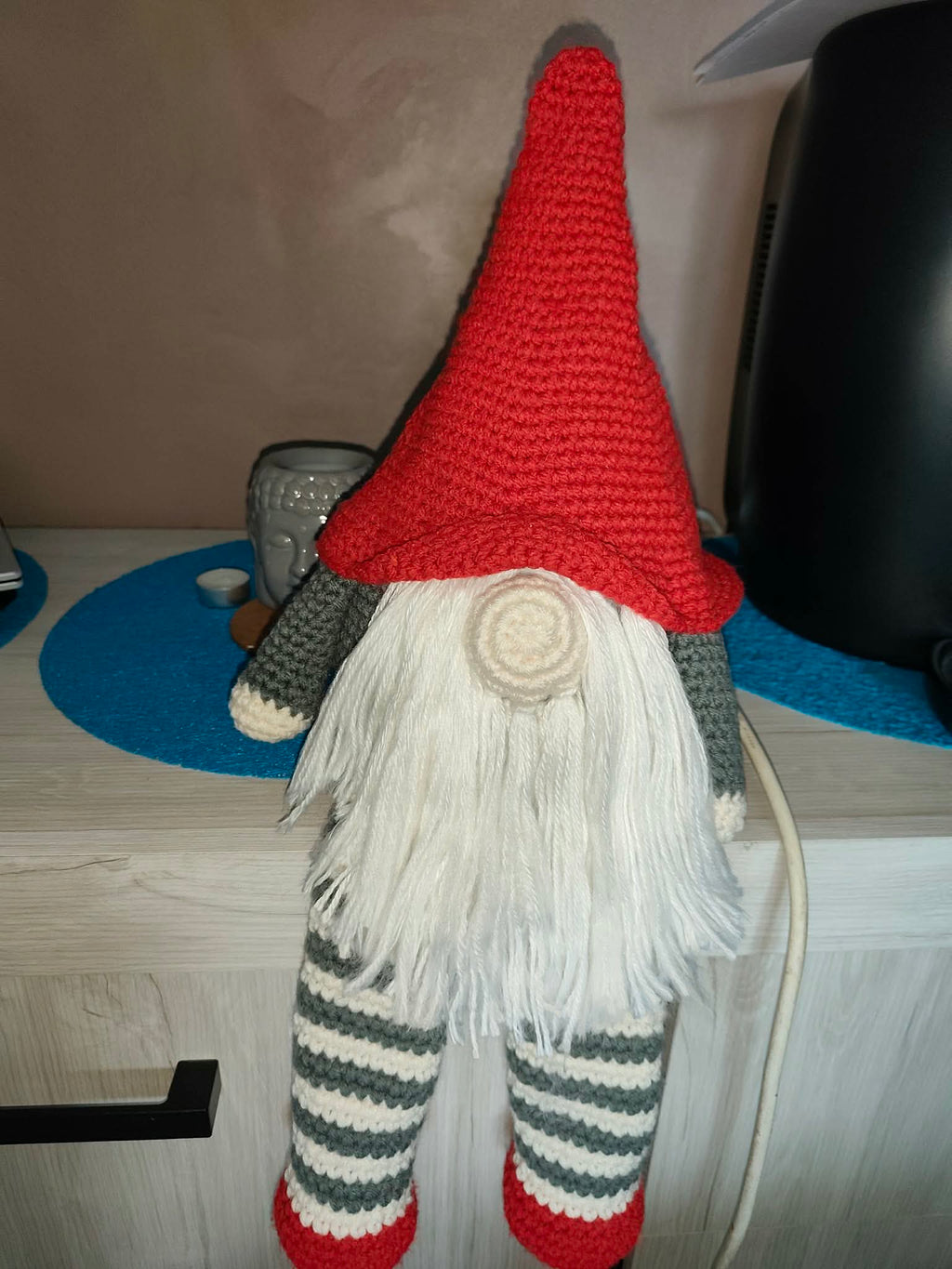 🎄 Gnome de Noël grand format au crochet