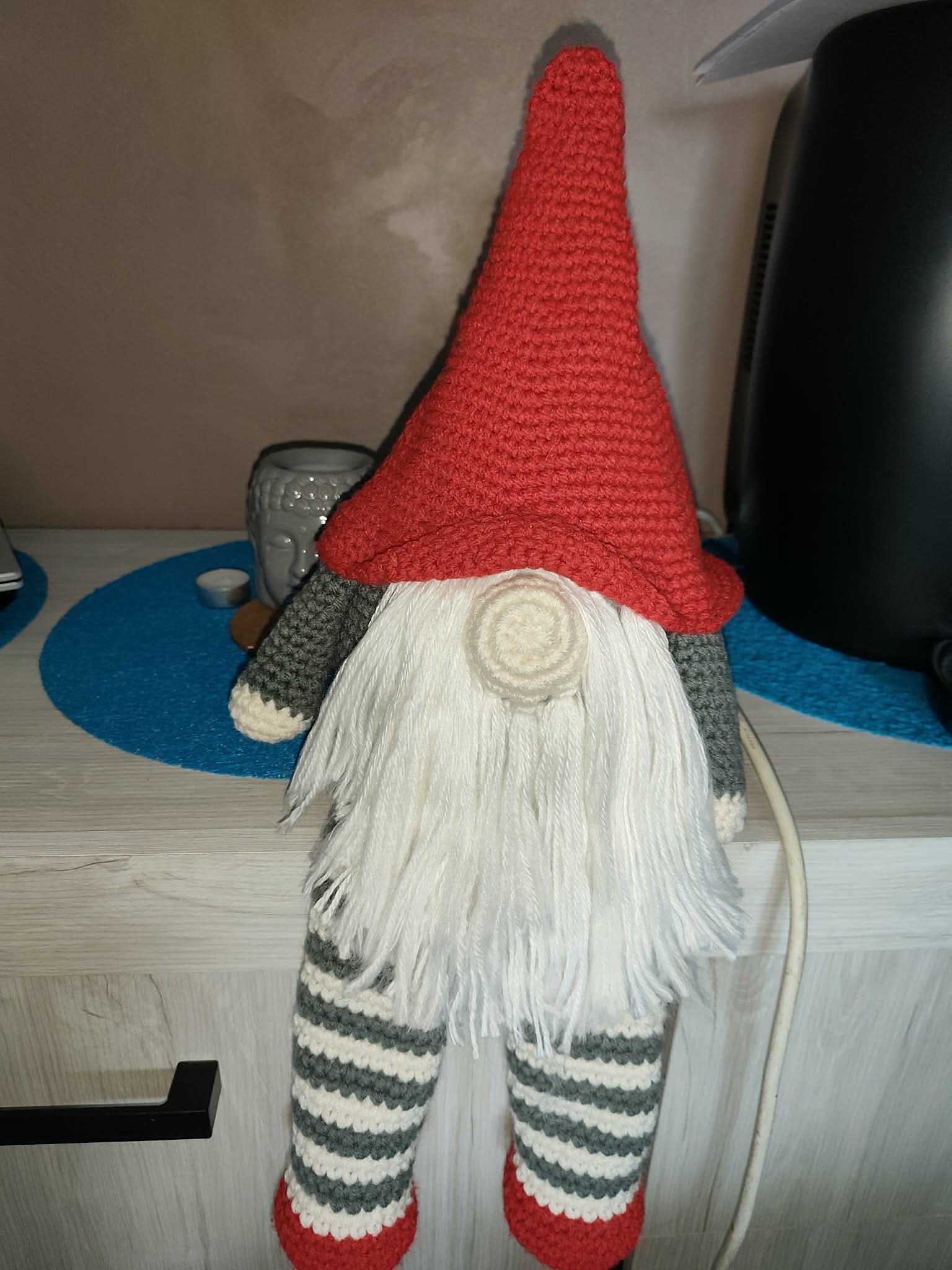 🎄 Gnome de Noël grand format au crochet