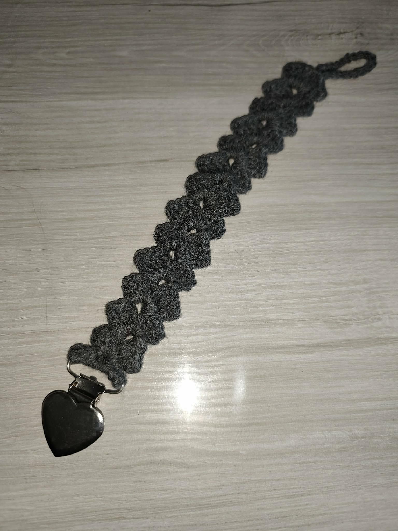 💗 Attache tétine éventail au crochet