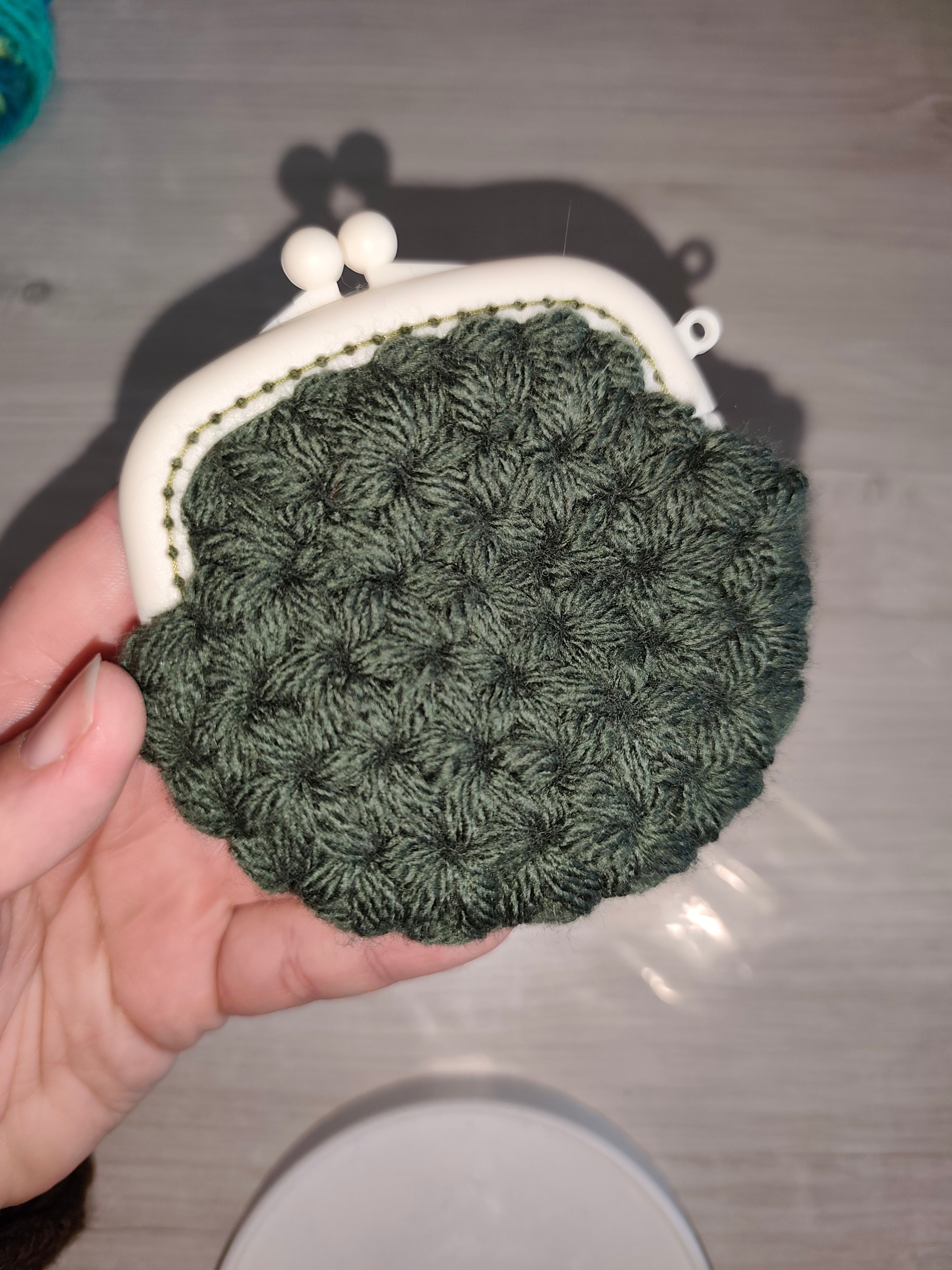 Porte‑monnaie au crochet Point Jasmin