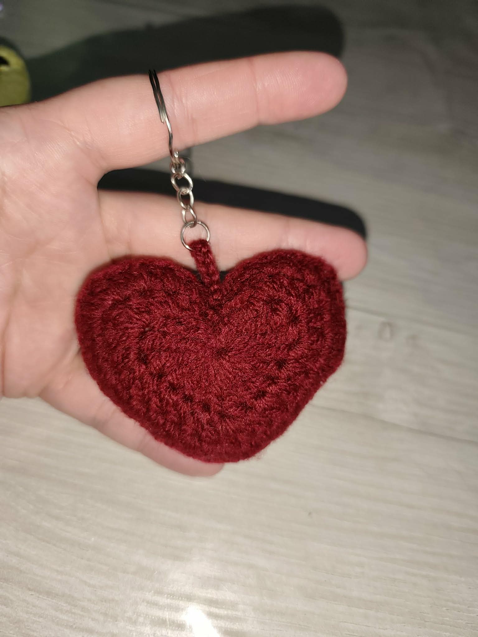 💗 Porte-clés cœur au crochet