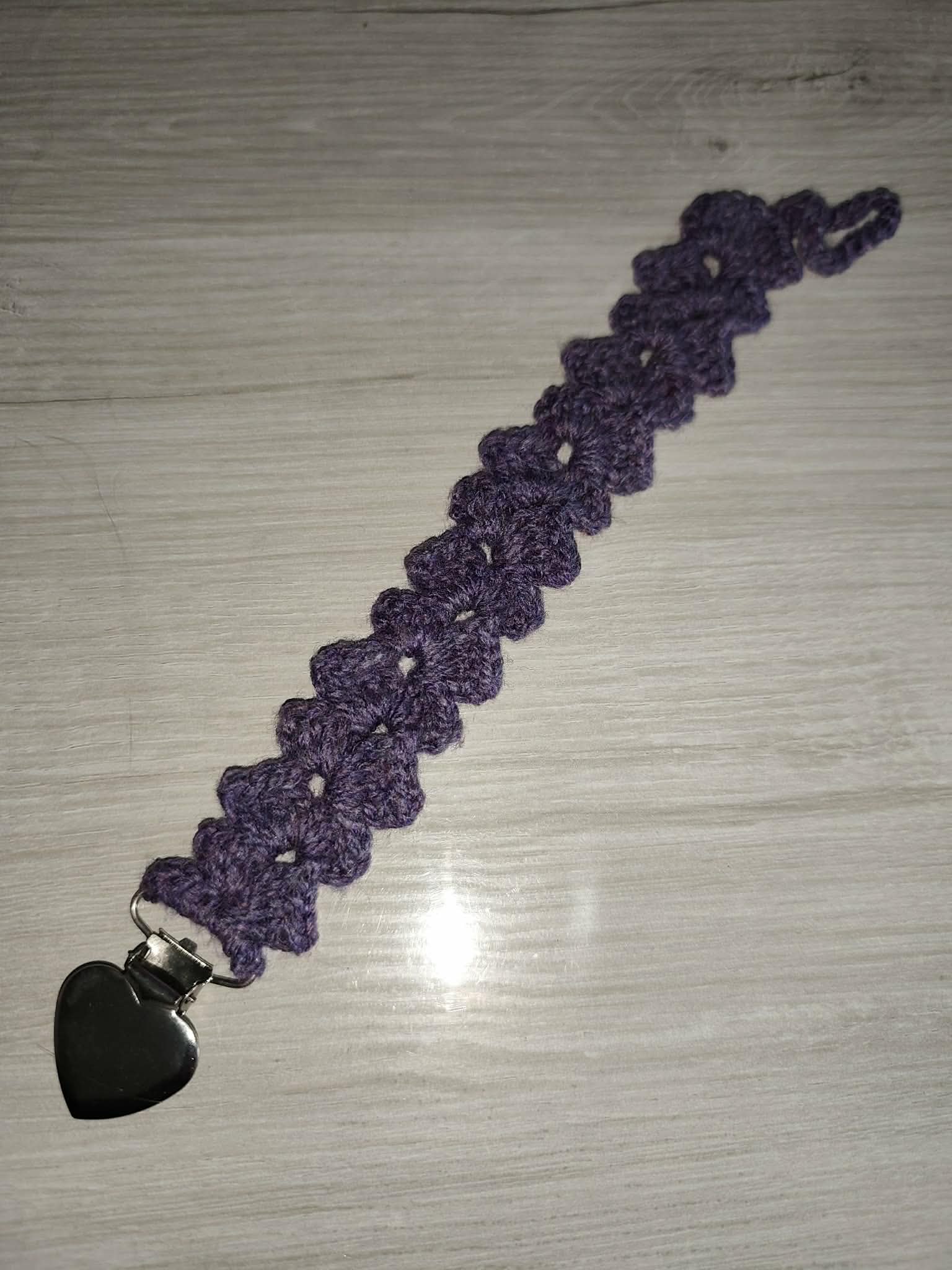 💗 Attache tétine éventail au crochet