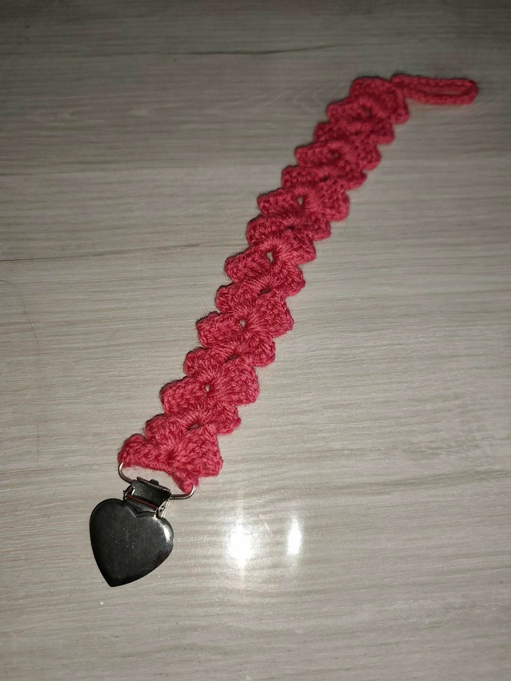 💗 Attache tétine éventail au crochet