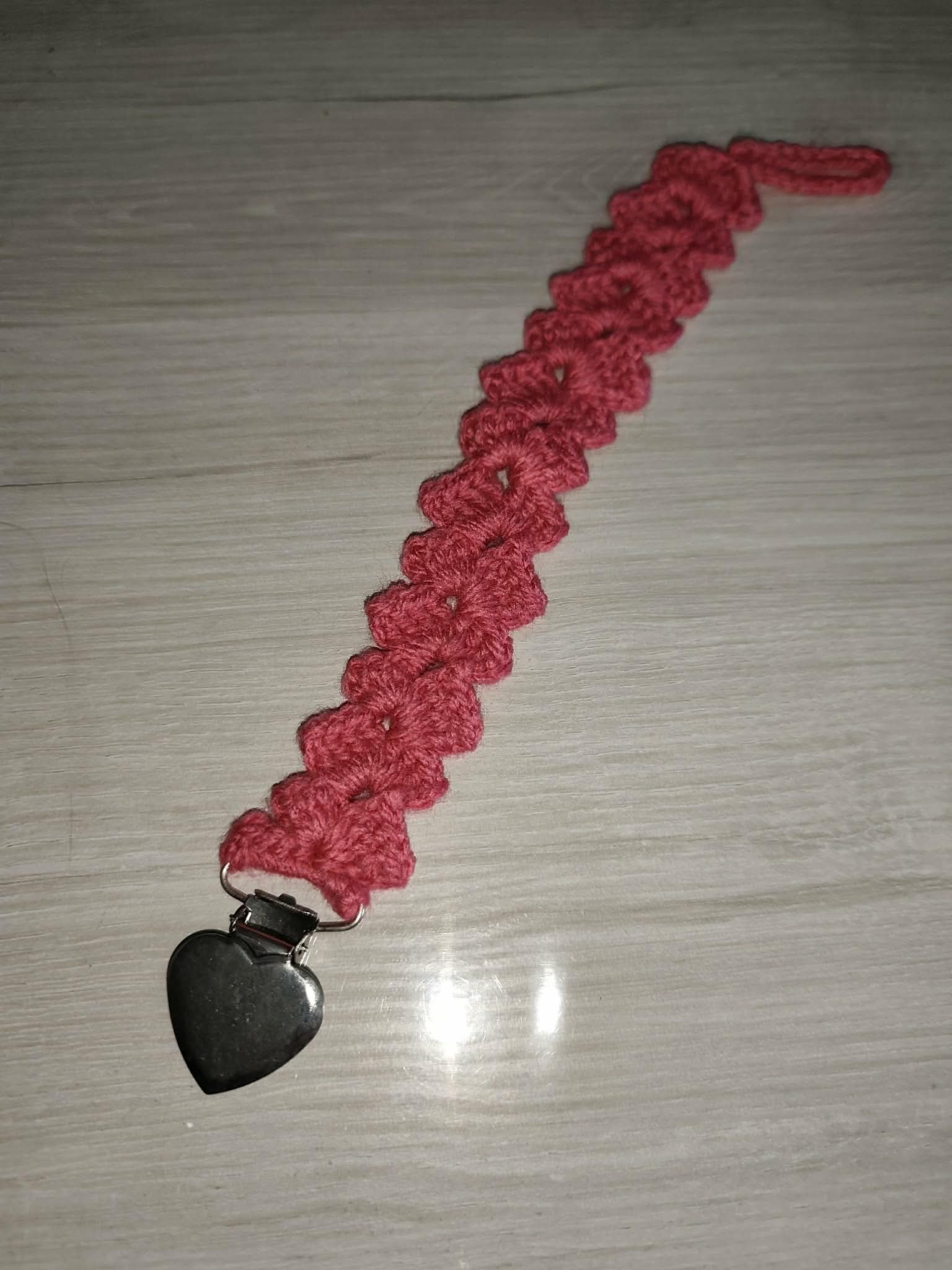 💗 Attache tétine éventail au crochet