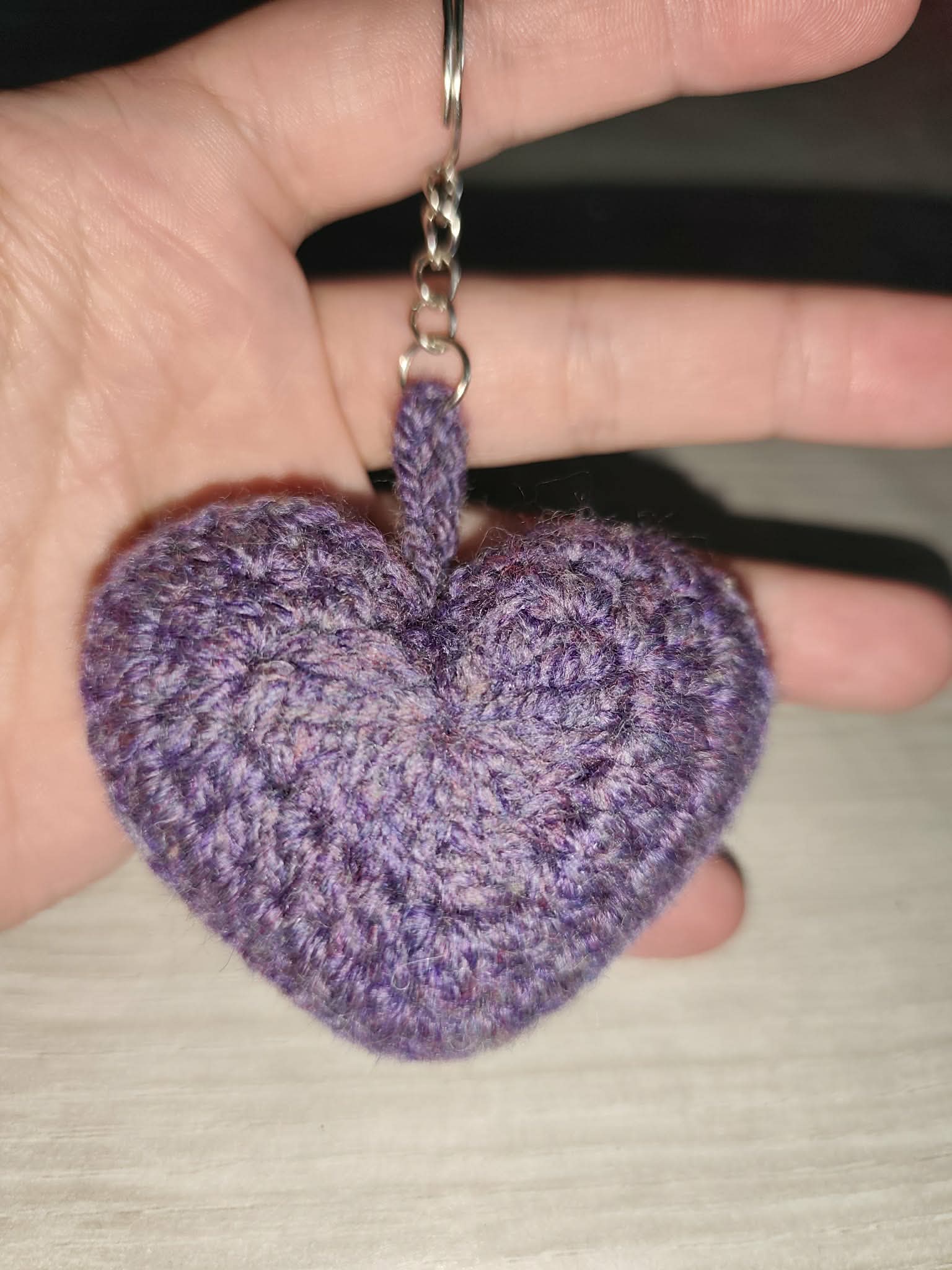 💗 Porte-clés cœur au crochet