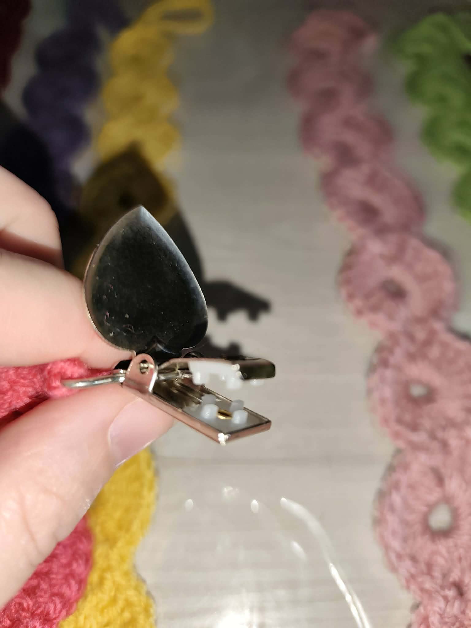 💗 Attache tétine forme rond au crochet