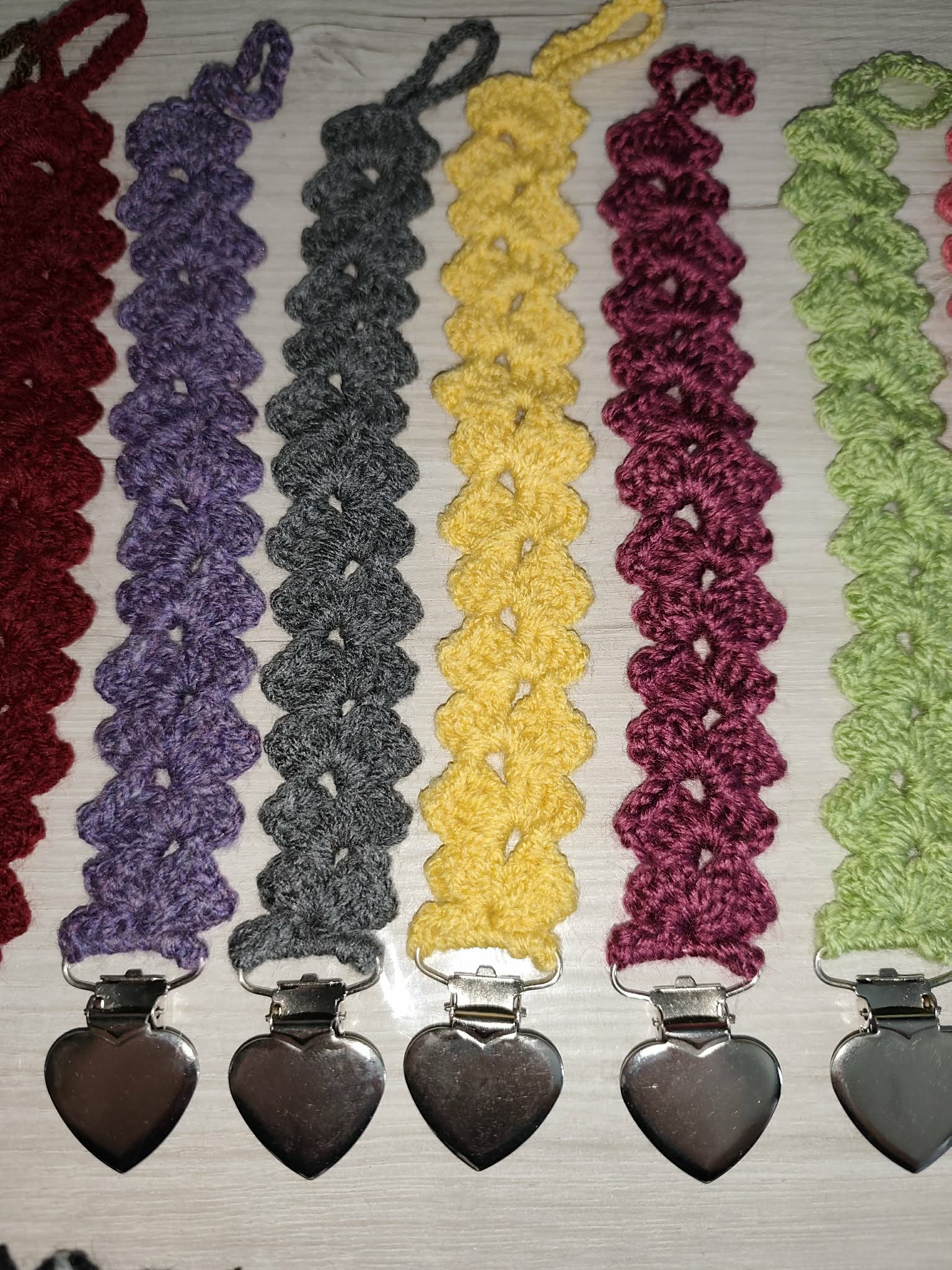💗 Attache tétine éventail au crochet