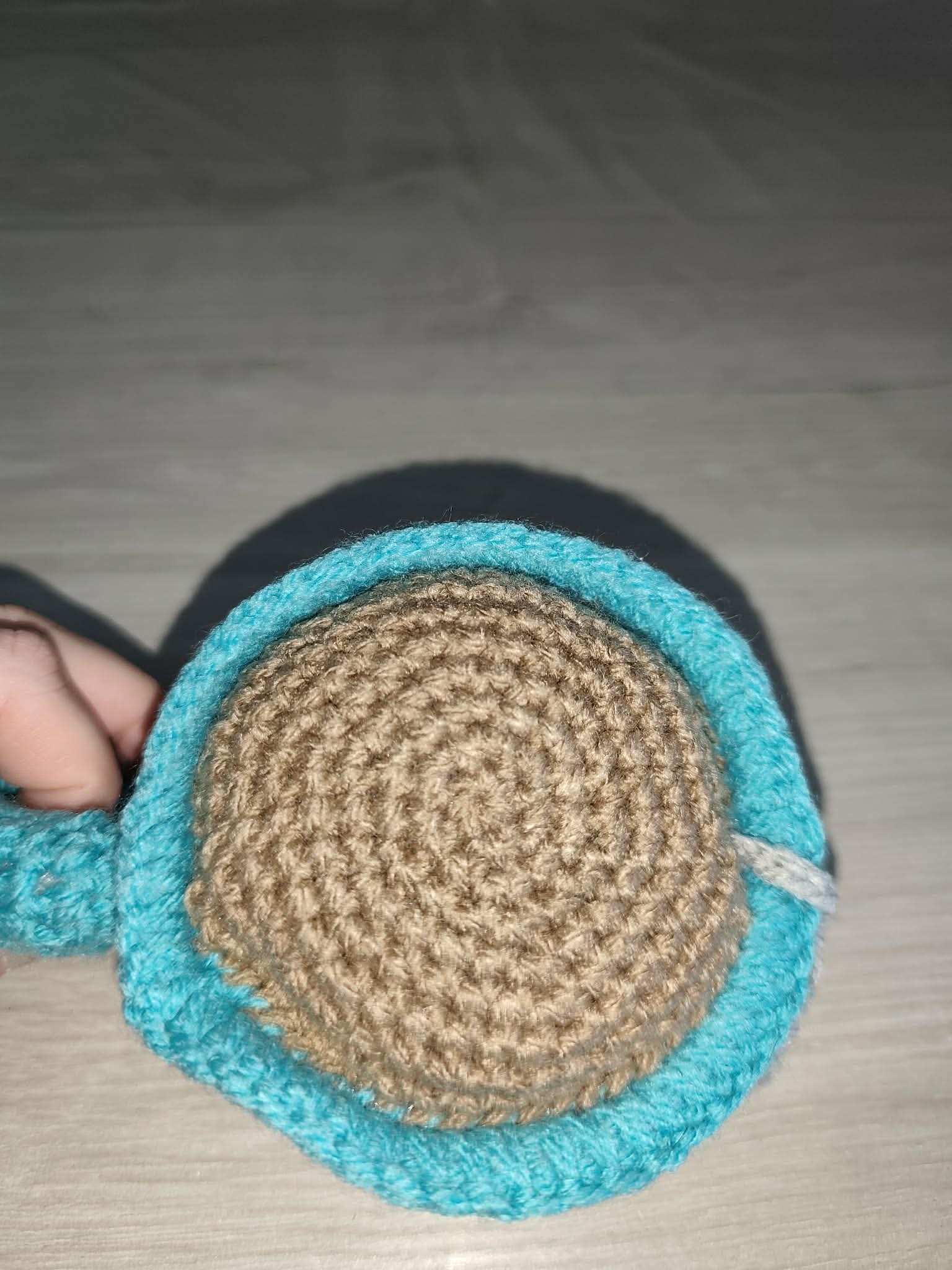 ☕ Tasse à thé au crochet – organiseur d’accessoires 🧶