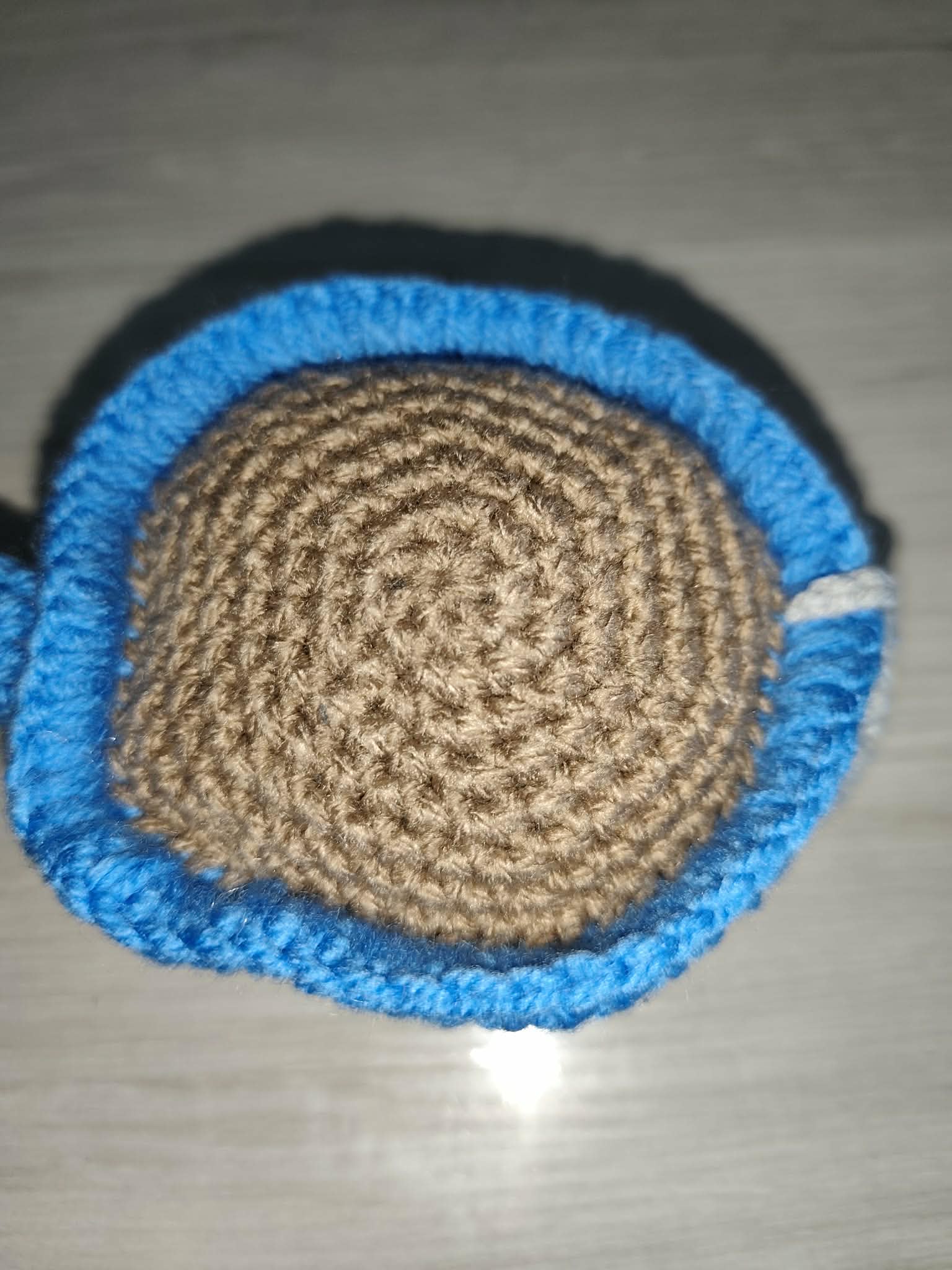 ☕ Tasse à thé au crochet – organiseur d’accessoires 🧶