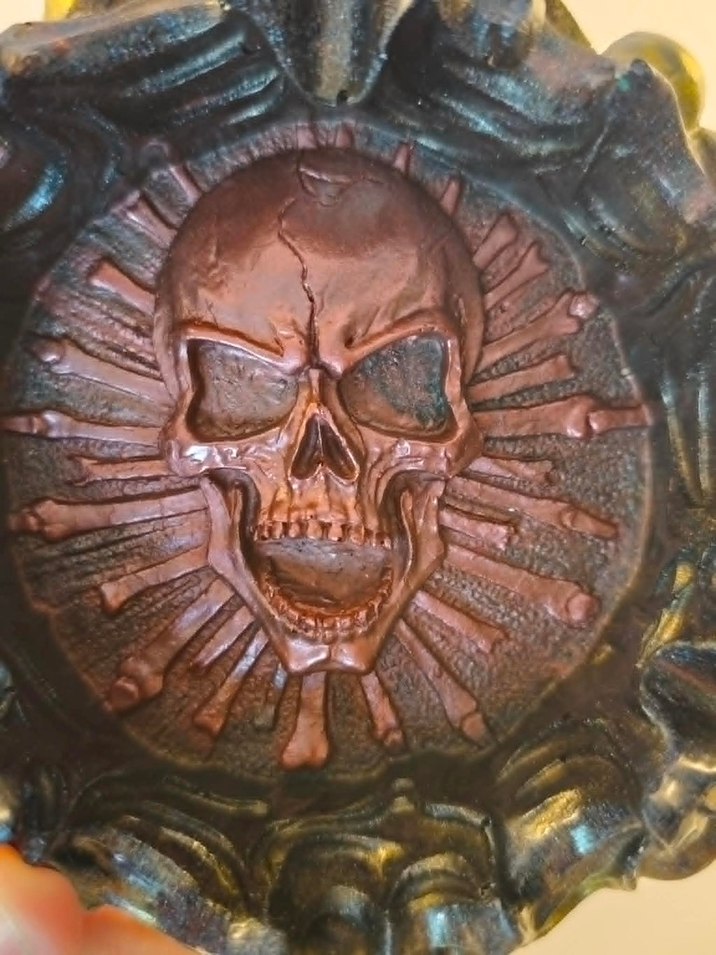 Cendrier tête de mort