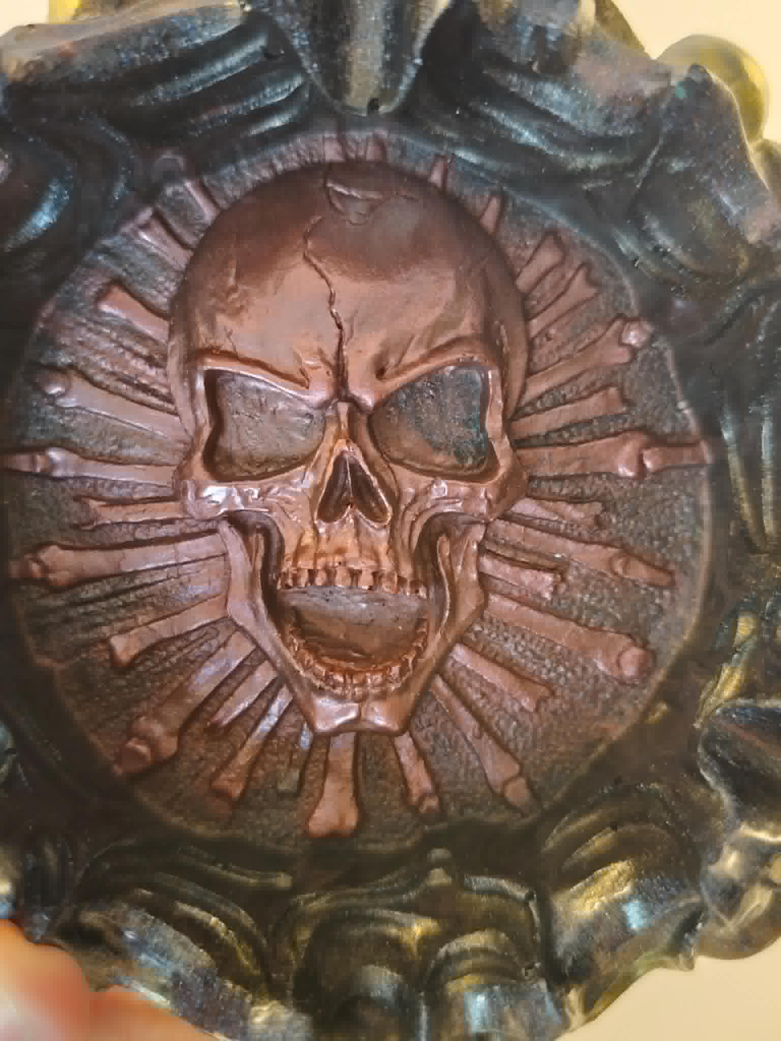 Cendrier tête de mort