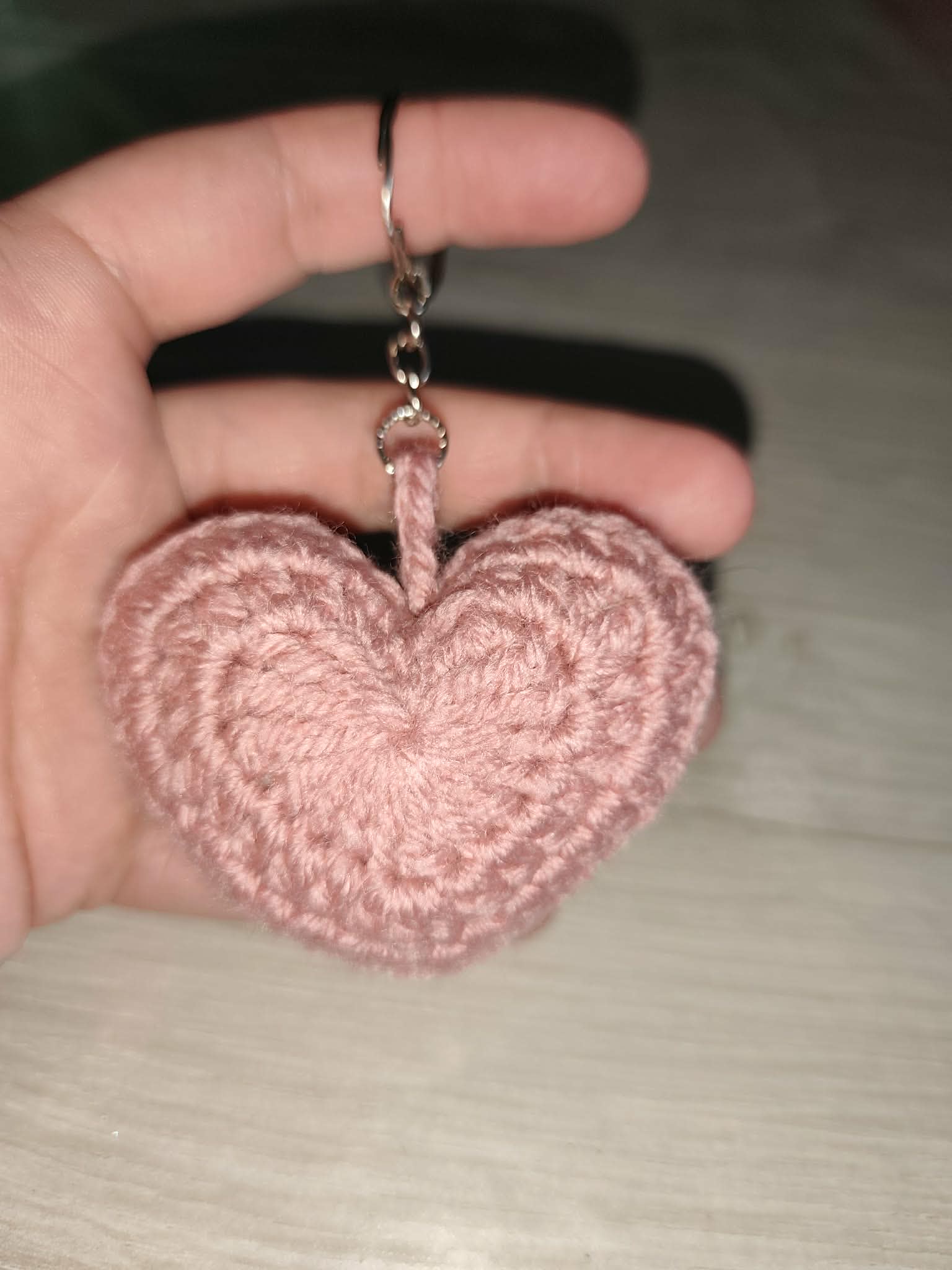 💗 Porte-clés cœur au crochet