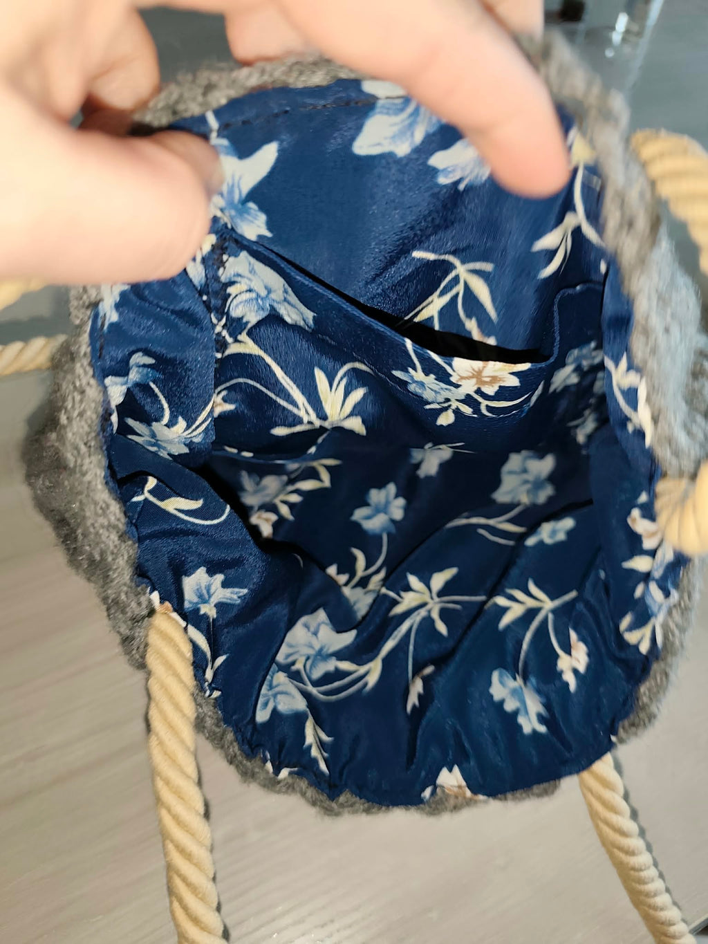 👜 Sac à main au crochet doublé tissu
