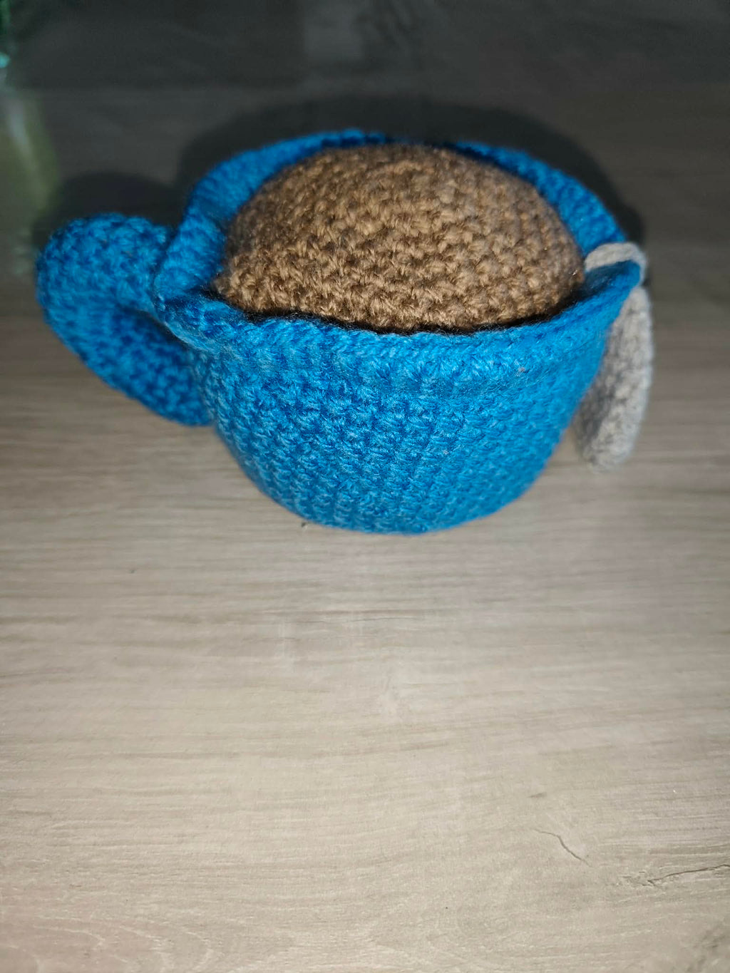 ☕ Tasse à thé au crochet – organiseur d’accessoires 🧶