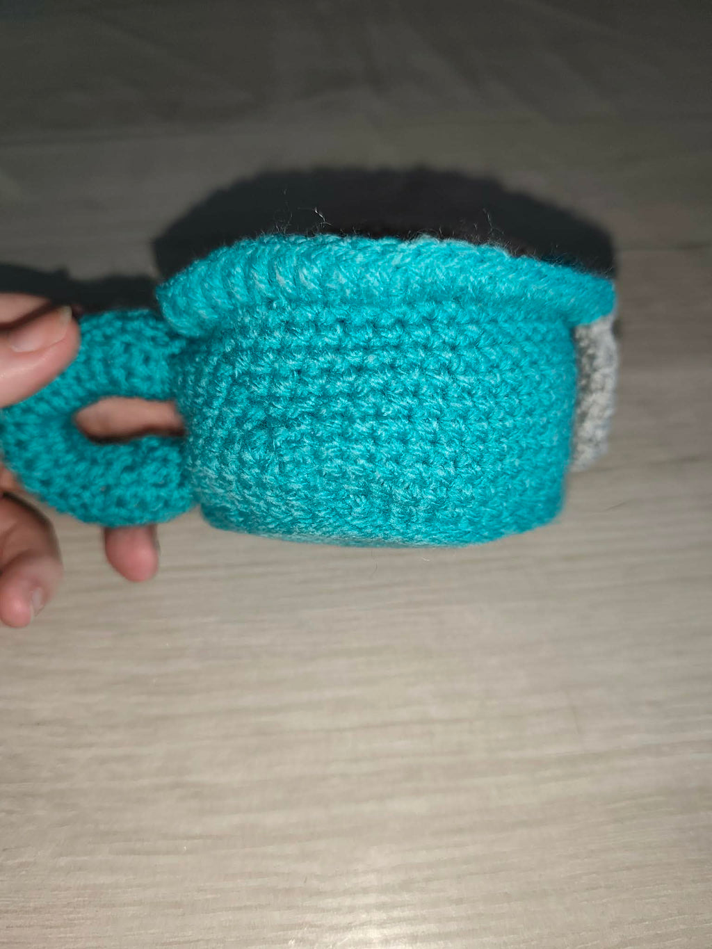 ☕ Tasse à thé au crochet – organiseur d’accessoires 🧶