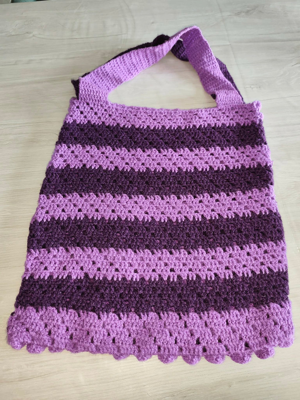 👜 Sac au crochet point crocodile