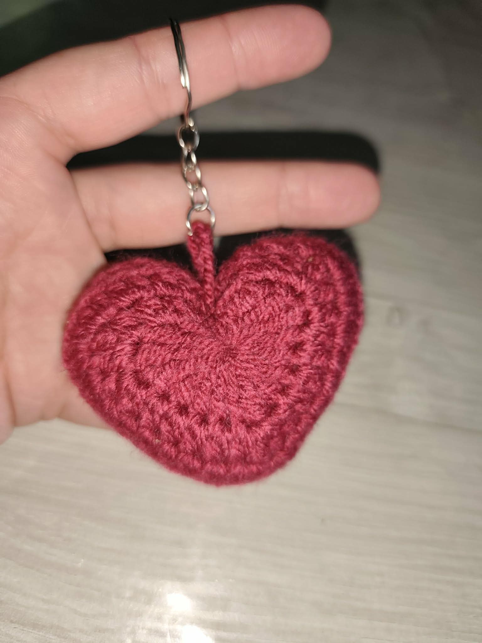 💗 Porte-clés cœur au crochet